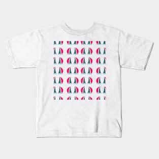 Sailing Cheer Pattern Kids T-Shirt